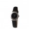 SKAGEN DAMEUR I ST�L M/SORT L�DERREM