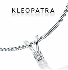 0.20 ct. Hvidgulds vedh�ng