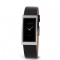 SKAGEN UNISEX UR I ST�L M/SORT L�DERREM