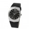 SKAGEN HERREUR I ST�L M/SCHWEIZISK URV�RK OG SORT L�DERREM