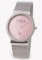 SKAGEN DAMEUR I ST�L M/LYSER�D PERLEMORSSKIVE + SWAROVSKI KRYSTALLER