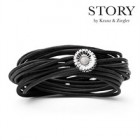 Storyarmb&aring;nd med s&oslash;lv marguerit