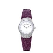 Skagen dameur i st�l med l�derrem