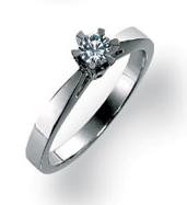 14 kt hvidguld 0,05ct Tw/vvs