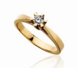 14 kt guld 0,25 ct Tw/vvs
