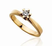 14 kt guld 0,25 ct Tw/vvs