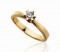 14 kt guld 0,25 ct Tw/vvs
